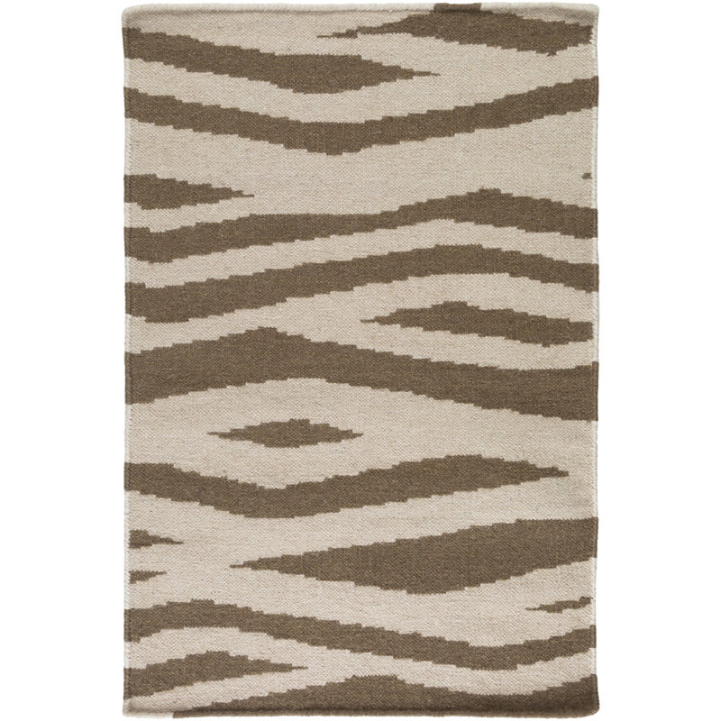 Araliya Wool Geometric Indoor Rug, Rectangle 2' x 3'