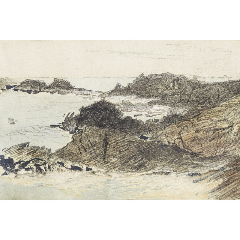 "Ayauna Sargent Mountainous Landscape" sur toile par John Singer Sargent, reproduction, L 48 po x H 32 po