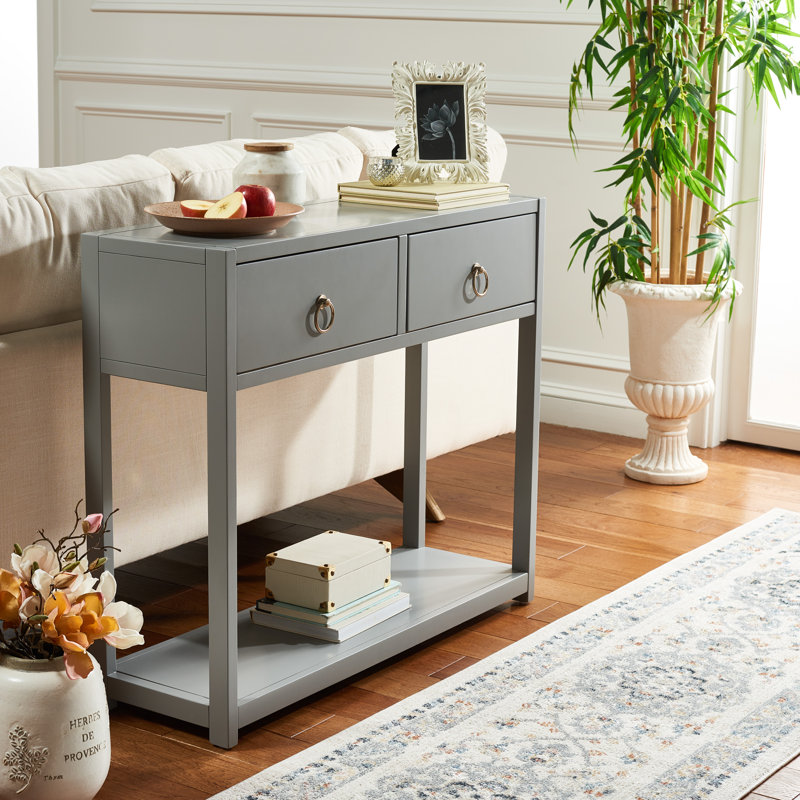 Abdulkarim 37.99'' Console Table, Gray