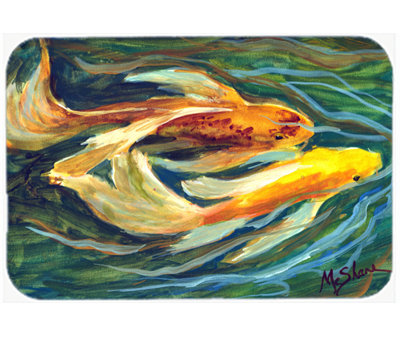 Koi Fish Glass Cutting Board