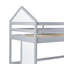 Lit mezzanine bas contemporain en bois massif-129918287