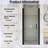 34-35 3/8" Pivot Semi-Frameless Shower Door-114657557