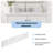 21.25 Inch White Engineered Stone Side Splash Replacement for Bathroom Vanity Top
