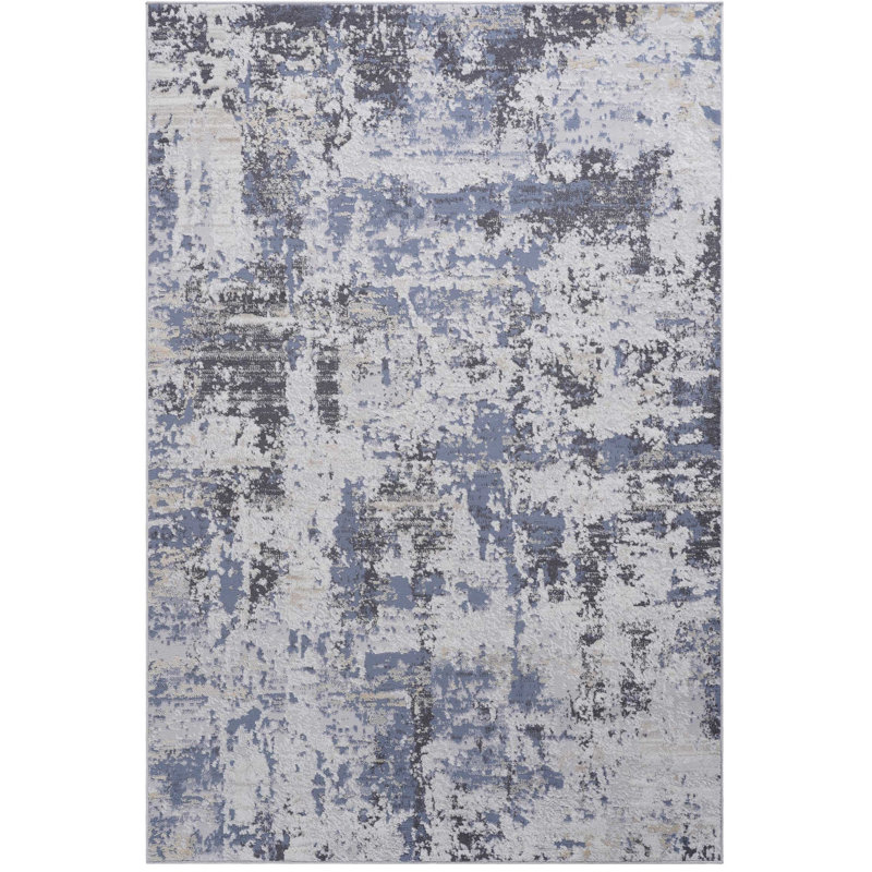 5x7 Grey/denim Area Rug - Non-shedding, Stain , Beautify Your Bedroom And Home Office Stylish To Stains For Living