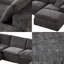 Canapé modulaire en U modulaire avec 2 repose-pieds, ensemble de canapés en chenille moderne, canapé à assise profonde librement combinable pour le mobilier de salon, d'appartement et de bureau-611218674