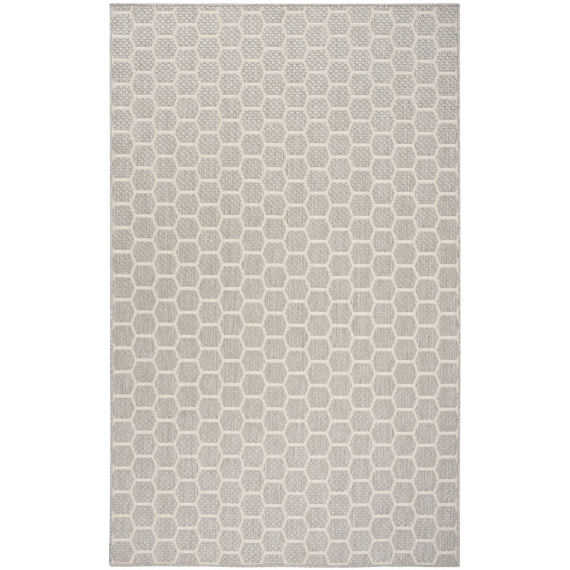 Kowtko Geometric Indoor/Outdoor Area Rug , Rectangle 4' x 6'