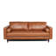 Canapé en cuir capitonné Mid-Century