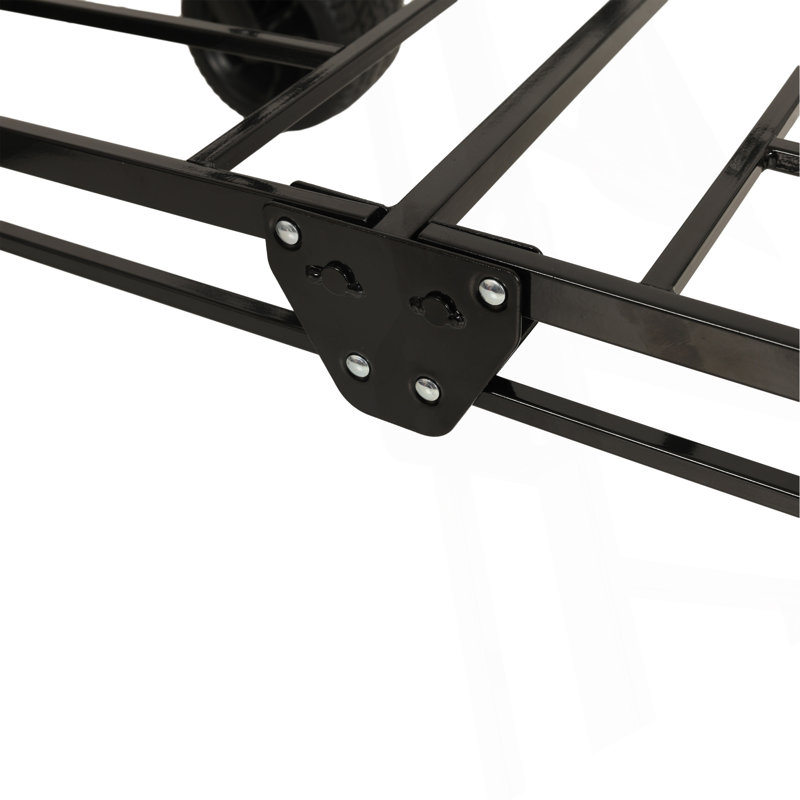 Chariot pliable polyvalent robuste avec rangement spacieux et siège confortable, Bleu très foncé
