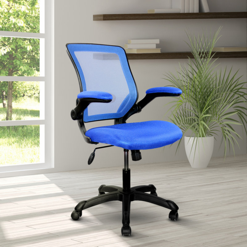 Azure Blue Mesh Ergonomic Swivel Desk Chair