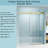 56" - 60" W X 76" H Frameless Soft-Closing Single Sliding Shower Door, 1/4" (6Mm) Tempered Glass With Explosion-Proof Coating Via Express Delivery, Gold GF-24D01-60GX-122371774