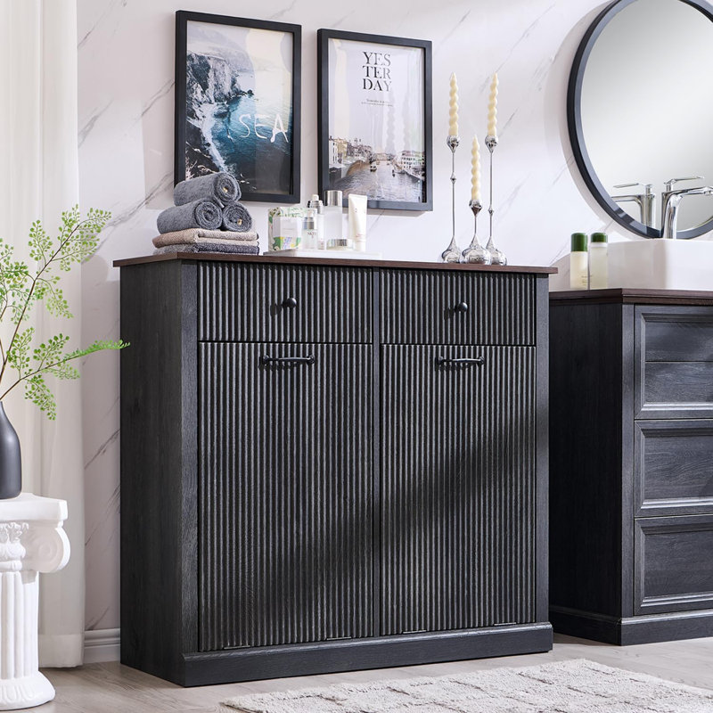 Double Tilt Laundry Basket Cabinet