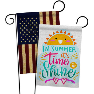 Double Sided 18.5'' H x 13'' W Polyester Garden Flag