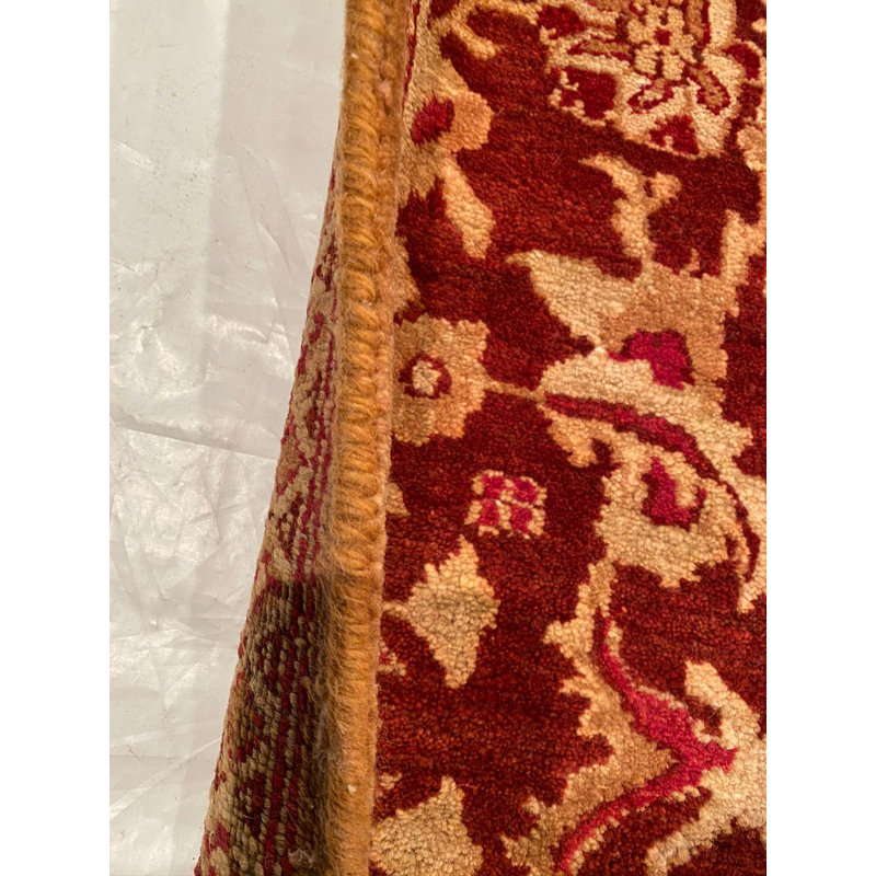 Agra Wool Oriental Area Rug in Brown/Red