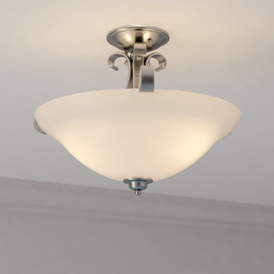 Leanna Glass Semi Flush Mount