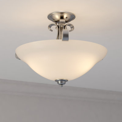 Macalla Glass Semi Flush Mount