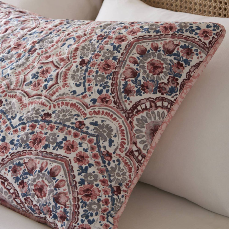 Ensemble de courtepointe réversible Twin Boho