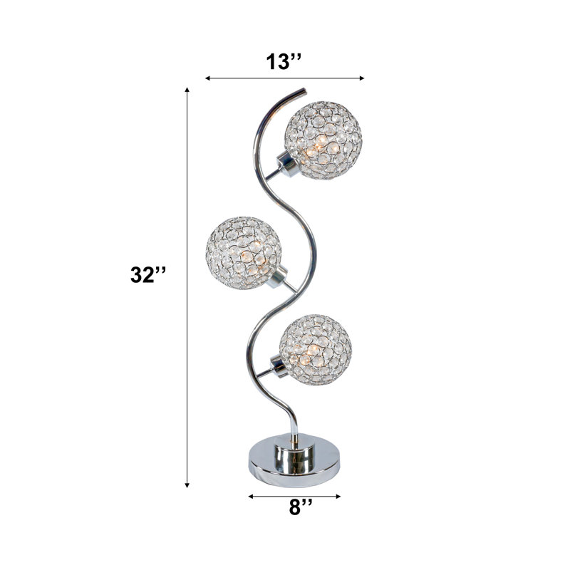 Lampe de table en cristal Elegant