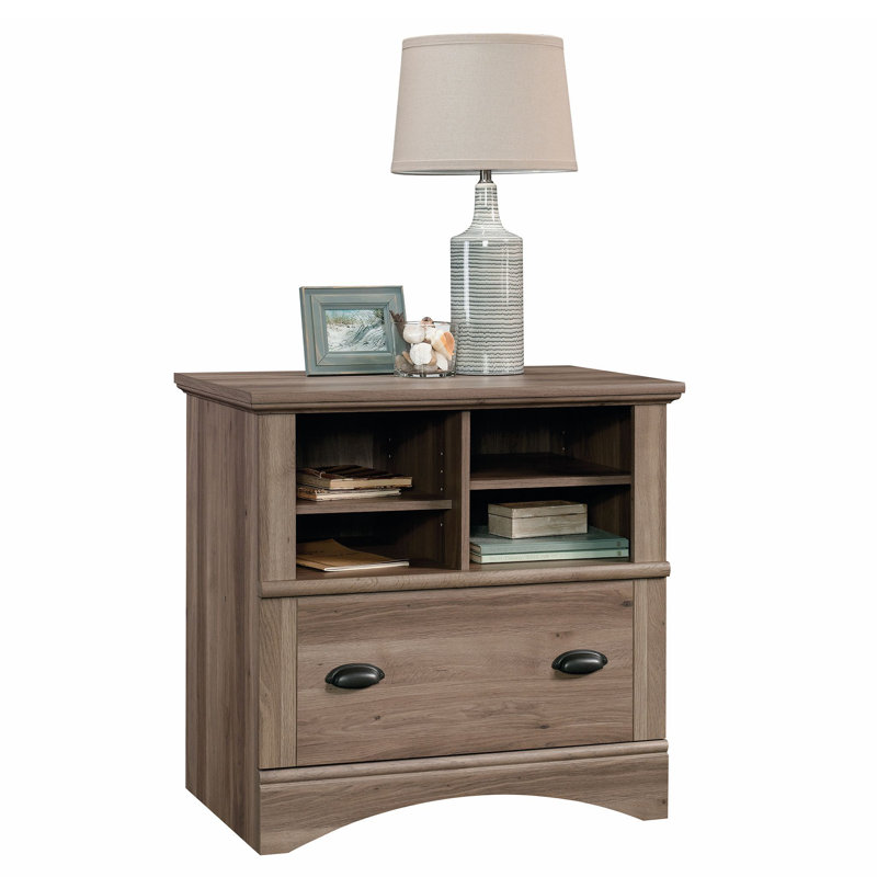 End Table with Storage, Brown