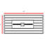 Foyer rectangulaire 43 po - Verre fumé et acier inoxydable blanc