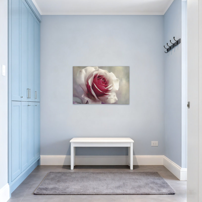 Plantes et fleurs rose blanc doux avec centre rose foncé Z25122408424094456