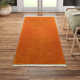 Clio Handmade Wool Burnt Orange Rug