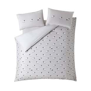 Sheep 200 TC Brushed Cotton Duvet Cover Set