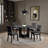 Transitional Style 4pc Side Chair-1388554166