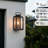 Curved High Strength Clear Glass 13" H Black 1-Light Outdoor Wall Lantern-1102191793-1096464551