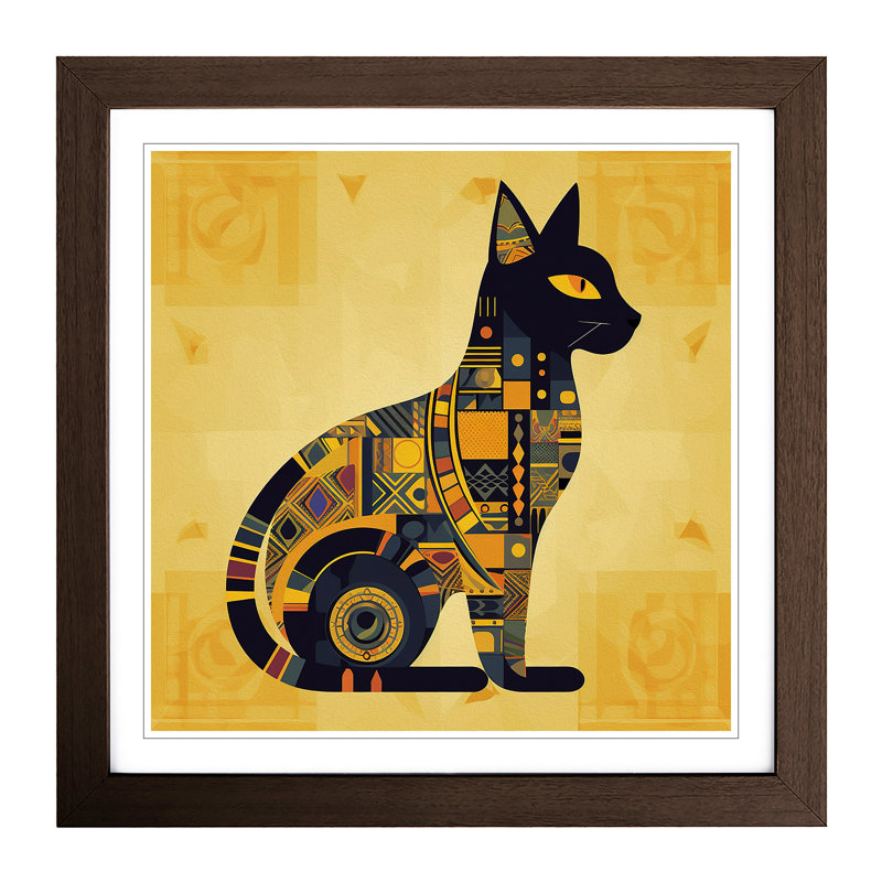 Single Picture Frame Print on Wood, Walnut