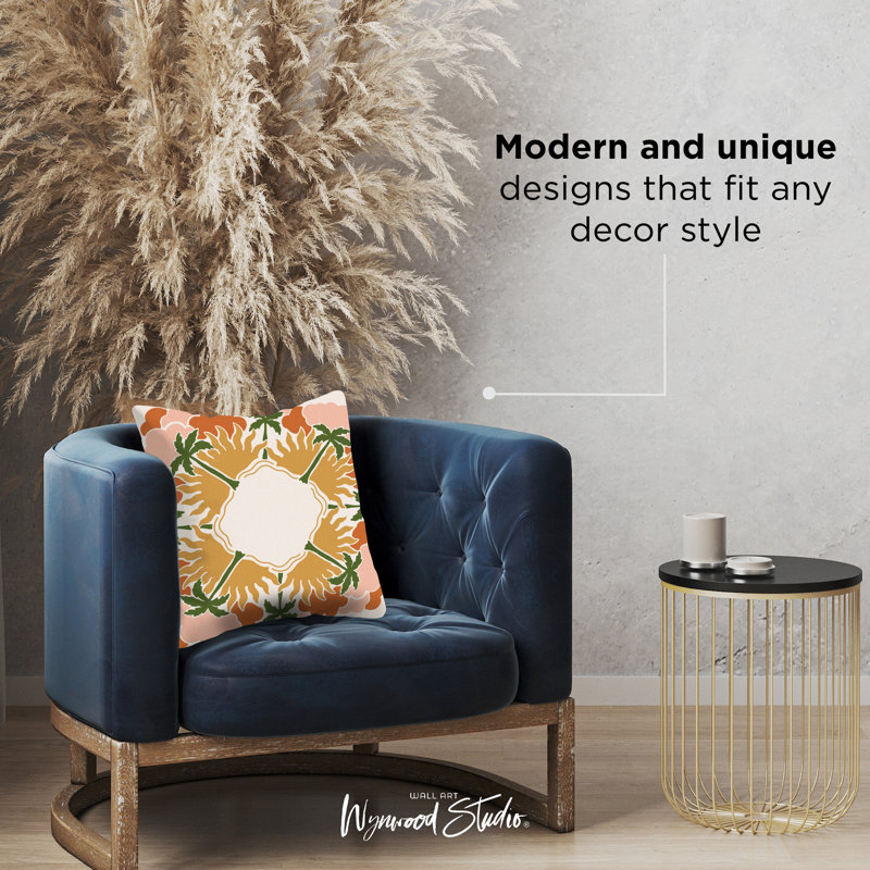 Floral Throw Pillow