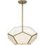 Brier 3 Light Glass Semi-Flush Mount Convertible Light-1337574327