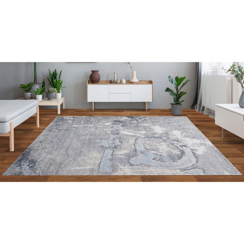 Hand Knotted Area Rug, Rectangle 9' x 12'