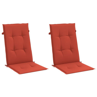 vidaXL Highback Chair Cushions Melange Red 47.2"x19.7"x1.6" Fabric by Ebern Designs