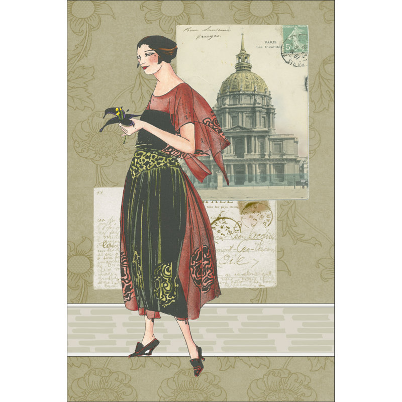 Francais Modes I by Fab Funky - Wrapped Canvas Print, 91cm H x 61cm W x 3.8cm D