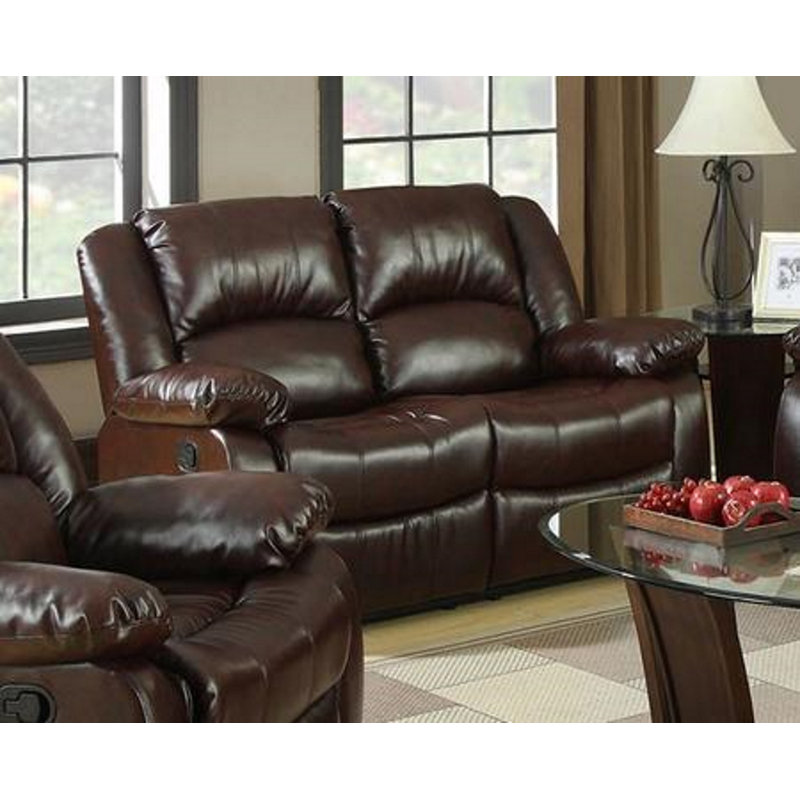 Causeuse inclinable en similicuir 37 po Winslow