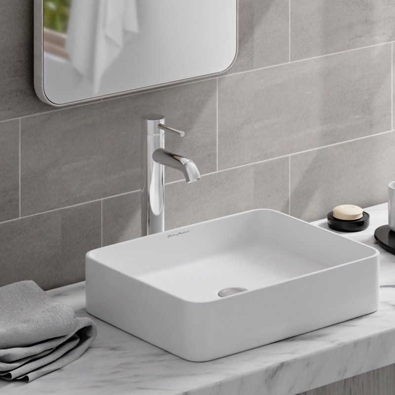Lavabo vasque rectangulaire en céramique Concorde 19