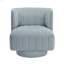 Fauteuil pivotant moderne avec revêtement en tissu bleu turquoise confortable et élégant pour salon 1 pièce-1544549954