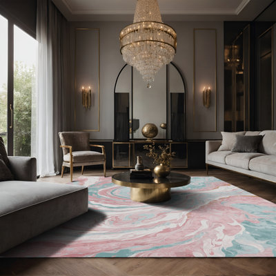 Tapis gris soyeux et moelleux