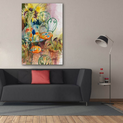 Art mural sur toile, "Courtyard colours" par Annelein Beukenkamp