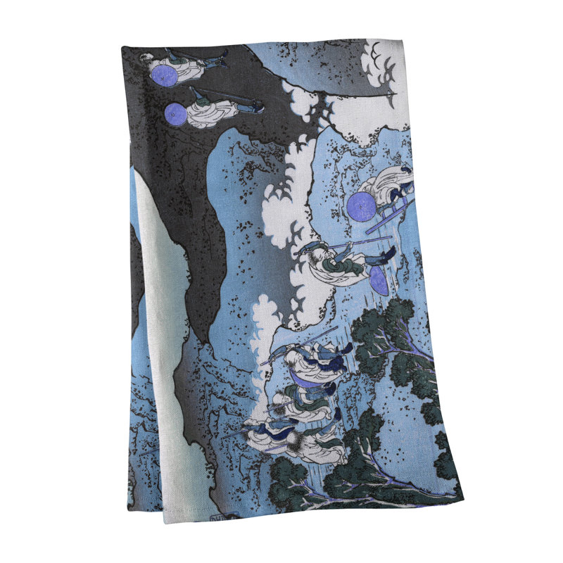 Hague Tea Towel Kitchen Towel, Poly Twill, Blue