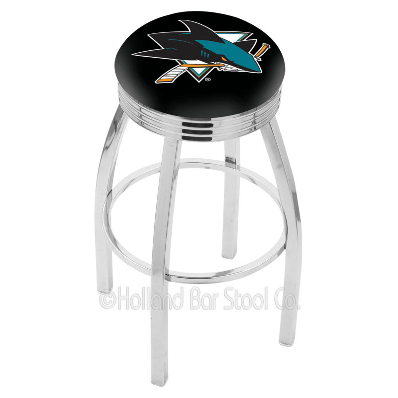 Tabouret de bar NHL, San Jose Sharks, Tabouret de comptoir (siège d'une hauteur de 25 p