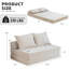 Canapé-lit pliable, fauteuil-lit avec coussin, canapé de plancher avec dossier, canapé moderne-1267360539