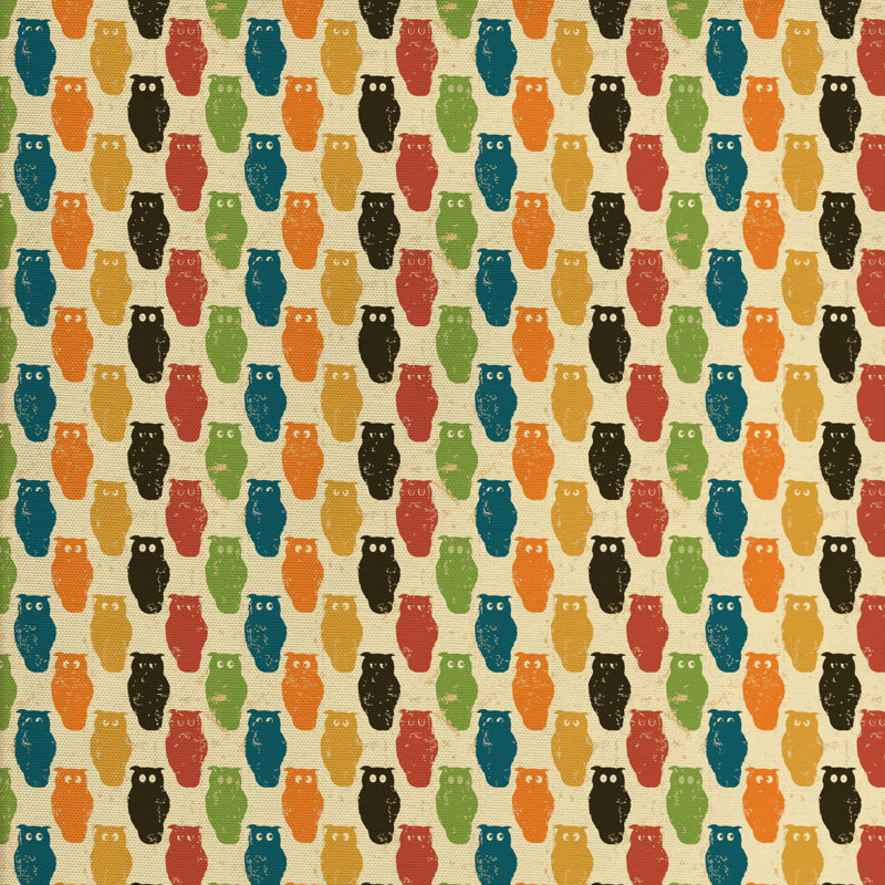 Tissu owls, l 58 po x L 108 po