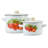 Strawberry Enamelware Steel Pot with Lid