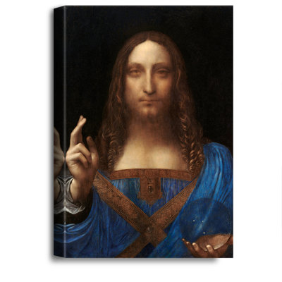 «Salvator Mundi» par Leonardo Da Vinci, reproductions d'art classique sur toile, estampe numérique sur toile pour décoration intérieure