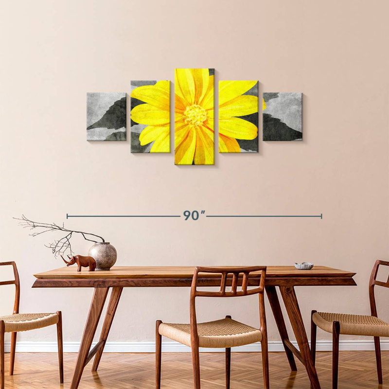 Bright Daisy, 34" H x 74" W