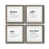 Toile avec encadrement gris