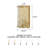 Gold Wall Sconce with Textured Glass Shade