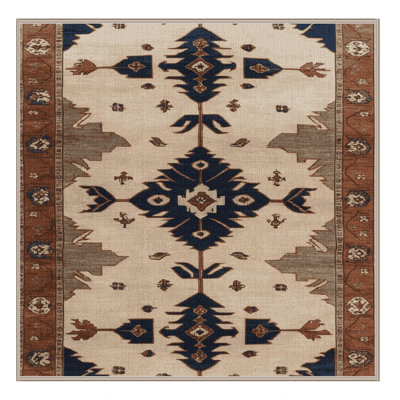 Machine Washable Persian Beige Area Rug