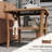 Square Outdoor Coffee Table With Storage And Tempered Glass Covering Patio Pe Top Unit